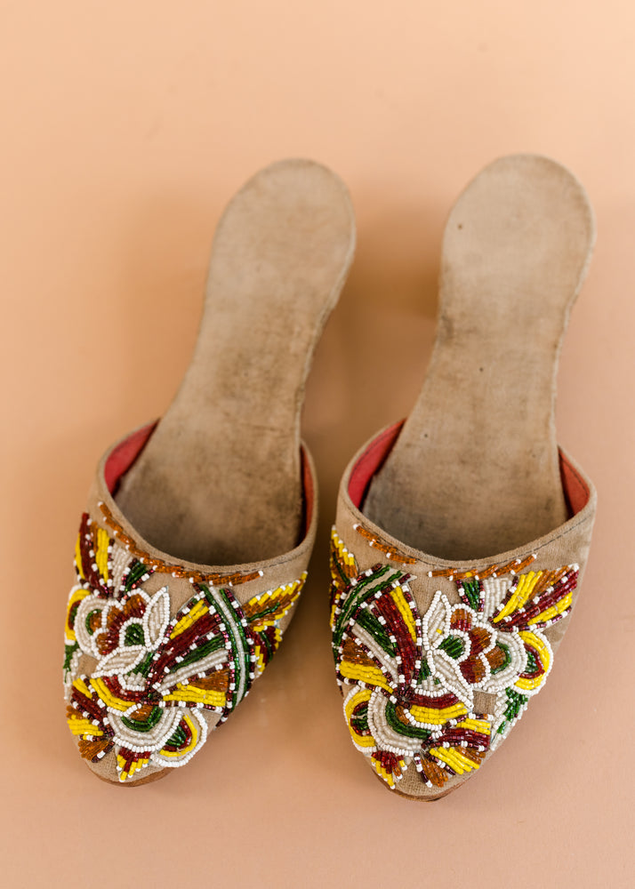 
            
                Load image into Gallery viewer, Beaded Asian Mules
            
        