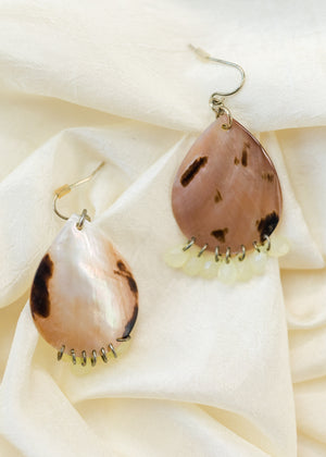 Beaded Seashell Earrings