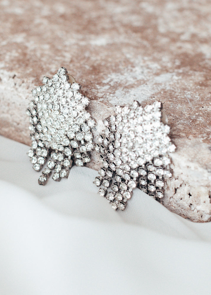 Sparkly to the Max Rhinestone Statement Earrings