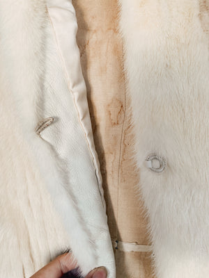 Bjrger Chrjstensen White Mink Coat