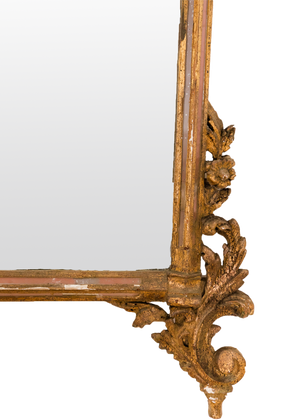 Italian Pink and Gold Mirror