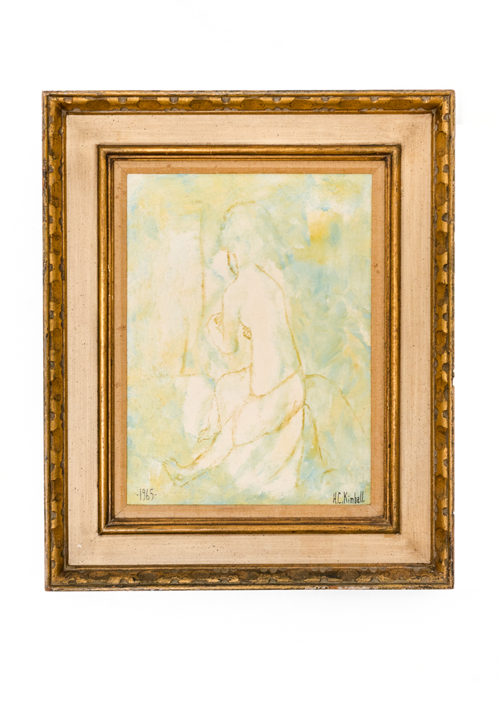 
            
                Load image into Gallery viewer, Minty Green Lady Painting
            
        